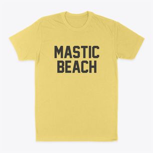 Mastic Beach New York Classic Block Classic Dad T-Shirt