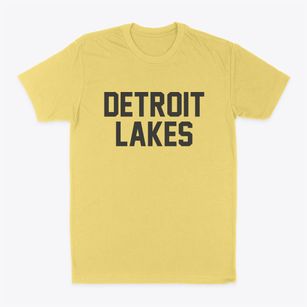 Detroit Lakes Minnesota Classic Block Classic Dad T-Shirt