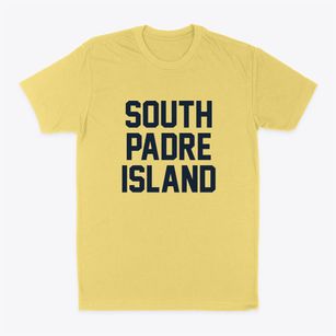 South Padre Island Texas Classic Block Classic Dad T-Shirt