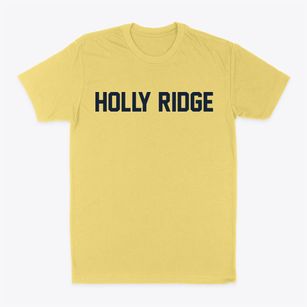 Holly Ridge North Carolina Classic Block Classic Dad T-Shirt