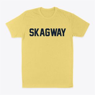 Skagway Alaska Classic Block Classic Dad T-Shirt