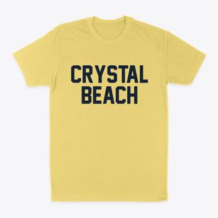 Crystal Beach New York Classic Block Classic Dad T-Shirt