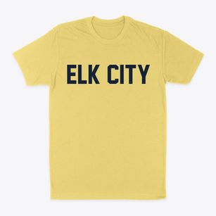 Elk City Idaho Classic Block Classic Dad T-Shirt
