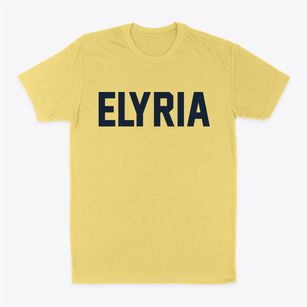 Elyria Nebraska Classic Block Classic Dad T-Shirt