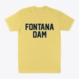 Fontana Dam North Carolina Classic Block Classic Dad T-Shirt