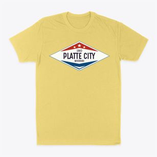 Platte City Missouri Diamond Star Classic Dad T-Shirt