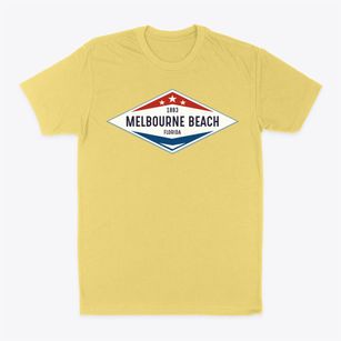Melbourne Beach Florida Diamond Star Classic Dad T-Shirt