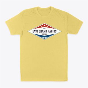 East Grand Rapids Michigan Diamond Star Classic Dad T-Shirt