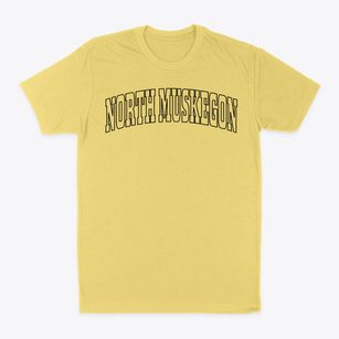 North Muskegon Michigan Trendy Block Classic Dad T-Shirt