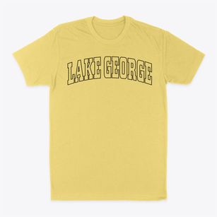 Lake George New York Trendy Block Classic Dad T-Shirt