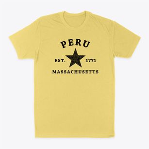 Peru Massachusetts Star Classic Dad T-Shirt