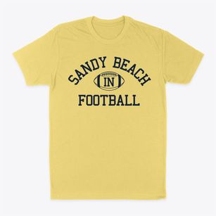 Sandy Beach Indiana Football Classic Dad T-Shirt