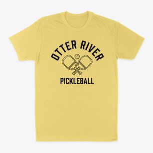 Otter River Massachusetts Pickleball Classic Dad T-Shirt