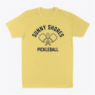 Sunny Shores New York Pickleball Classic Dad T-Shirt