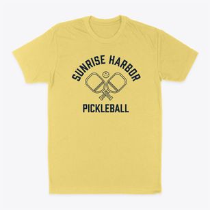 Sunrise Harbor Florida Pickleball Classic Dad T-Shirt