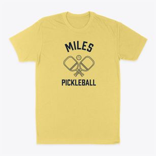 Miles North Carolina Pickleball Classic Dad T-Shirt