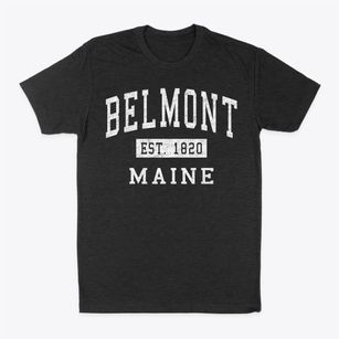 Belmont Maine Classic Established Classic Dad T-Shirt