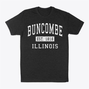 Buncombe Illinois Classic Established Classic Dad T-Shirt