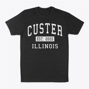 Custer Illinois Classic Established Classic Dad T-Shirt