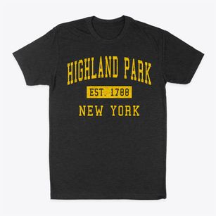 Highland Park New York Classic Established Classic Dad T-Shirt