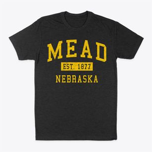 Mead Nebraska Classic Established Classic Dad T-Shirt