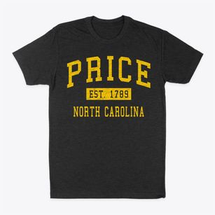 Price North Carolina Classic Established Classic Dad T-Shirt