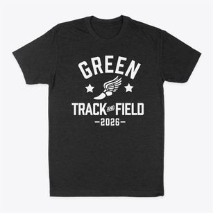 Green Elementary School Track and Field Classic Dad T-Shirt