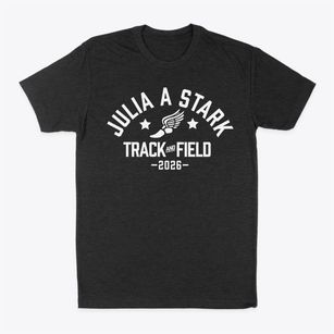 Julia A Stark Elementary School Track and Field Classic Dad T-Shirt