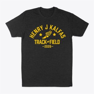 Henry J Kalfas Elementary School Track and Field Classic Dad T-Shirt