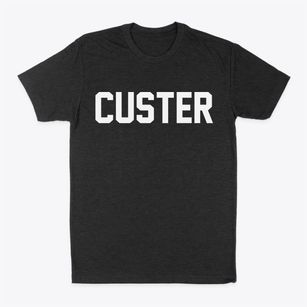 Custer Montana Classic Block Classic Dad T-Shirt