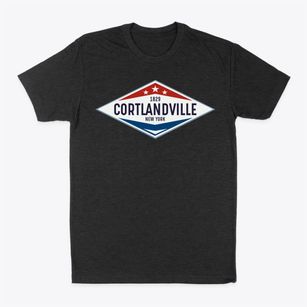 Cortlandville New York Diamond Star Classic Dad T-Shirt
