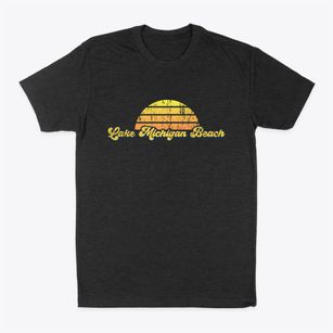 Lake Michigan Beach Michigan Sublime Sunset Classic Dad T-Shirt