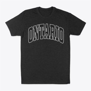 Ontario Wisconsin Trendy Block Classic Dad T-Shirt