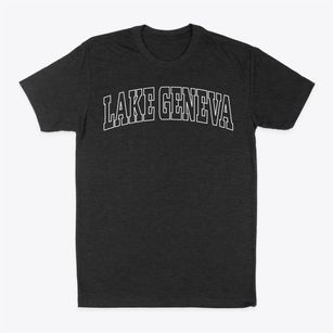 Lake Geneva Wisconsin Trendy Block Classic Dad T-Shirt