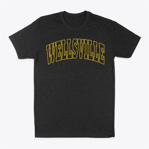 Wellsville New York Trendy Block Classic Dad T-Shirt