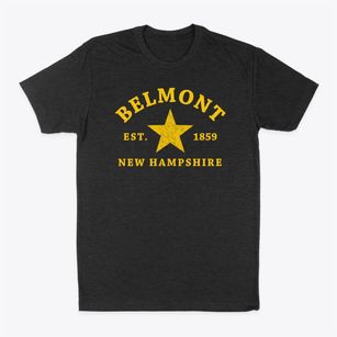 Belmont New Hampshire Star Classic Dad T-Shirt