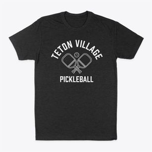 Teton Village Wyoming Pickleball Classic Dad T-Shirt