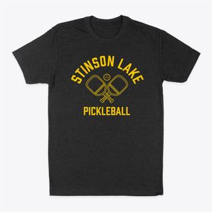Stinson Lake New Hampshire Pickleball Classic Dad T-Shirt