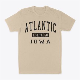 Atlantic Iowa Classic Established Classic Dad T-Shirt