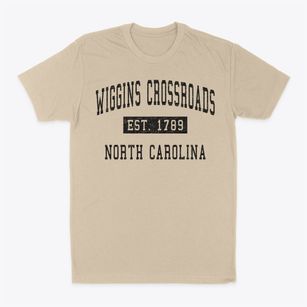 Wiggins Crossroads North Carolina Classic Established Classic Dad T-Shirt