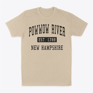 Powwow River New Hampshire Classic Established Classic Dad T-Shirt