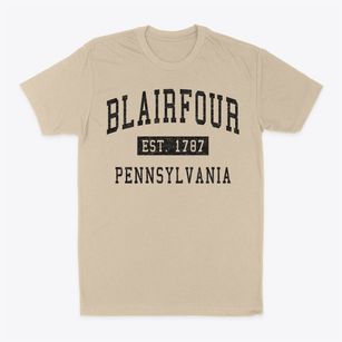 Blairfour Pennsylvania Classic Established Classic Dad T-Shirt
