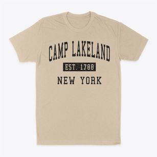 Camp Lakeland New York Classic Established Classic Dad T-Shirt