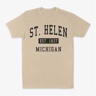 St. Helen Michigan Classic Established Classic Dad T-Shirt