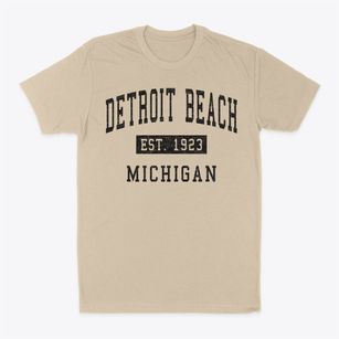 Detroit Beach Michigan Classic Established Classic Dad T-Shirt