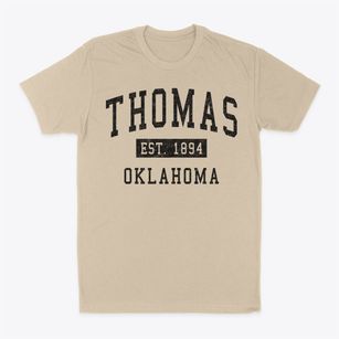 Thomas Oklahoma Classic Established Classic Dad T-Shirt