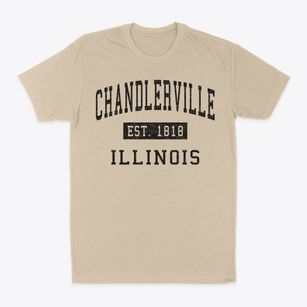 Chandlerville Illinois Classic Established Classic Dad T-Shirt