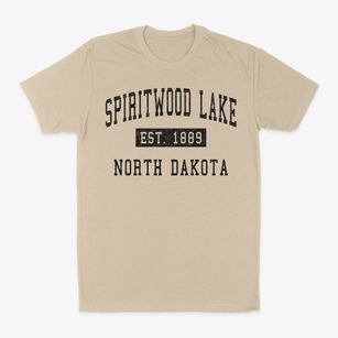 Spiritwood Lake North Dakota Classic Established Classic Dad T-Shirt