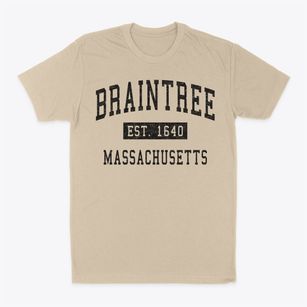 Braintree Massachusetts Classic Established Classic Dad T-Shirt