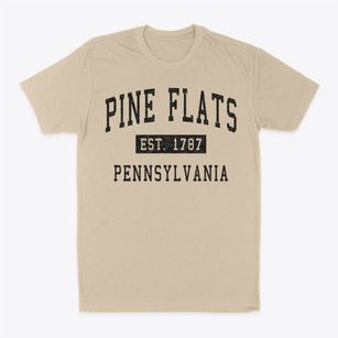 Pine Flats Pennsylvania Classic Established Classic Dad T-Shirt